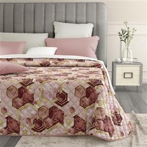 MAXIME MAISON - Copriletto Matrimoniale Estivo, Primaverile (100 gr/mq) Trapuntino Estivo Matrimoniale, Trapunta Matrimoniale Primaverile Leggera, Letto Mezza Stagione in Raso di Cotone Satin