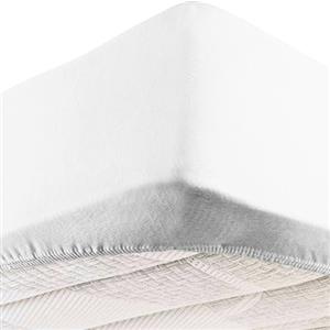 SoNiT home decor SONIT - Lenzuolo con Angoli Matrimoniale 160x190 cm Bianco - Lenzuolo con Angoli Matrimoniale Cotone Traspirante - Lenzuola Matrimoniali Facile da Lavare