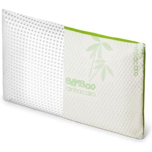 epselia ENJOY THE ITALIAN UNIVERSE EPSELIA Cuscino Guanciale Letto per dormire Memory Foam Rivestimento BAMBU' BIO, piatto, basso cm 70x40 H6 con Fondo Traspirante Air 3D Sfoderabile, CertiPUR™ OEKO-TEX®