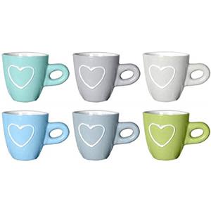 MAURY'S IL NUMERO UNO DEL RISPARMIO Maury's Tazzine 6 Pezzi Amour In Ceramica