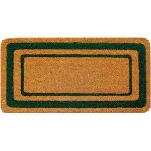 Olivo Tappeti OLIVO.shop | COCCO - Zerbino in cocco naturale con fondo antiscivolo, tappeto ingresso 3 colori 5 misure (Verde, 40x80 cm)