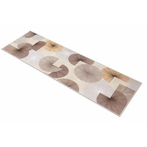 Corredocasa Passatoia Antiscivolo in PVC a Metraggio, Made in Italy - Taglio Continuo su Misura - Stuoia Gommata Tagliata - Tappeto Cucina e Corridoio Antiscivolo - Larghezza 50 cm (Oro, 100x50, Astratto)
