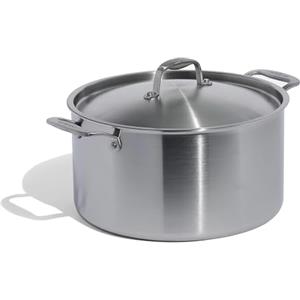 Made In Cookware - Pentola da 12 Quarti in acciaio inossidabile con coperchio - Prodotto in Italia - Rivestimento in acciaio inossidabile a 5 strati - Pentole professionali - Compatibile con induzione