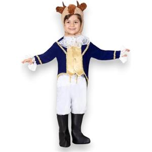 Generico Pegasus Costume Principe del Castello Incantato (Bestia) Bambino con Accessori Vestito di Carnevale Adatto per Festa in Maschera Cosplay Compleanno da 3 a 6 Anni (1, 5/6 Anni)
