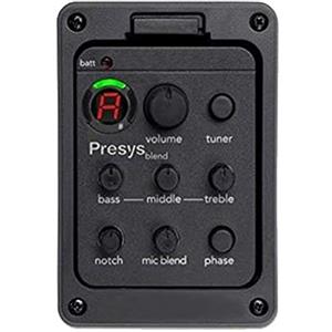 Picysa Microfono per Chitarra Acustica, Accordatore Equalizzatore Preamplificatore Chitarra, Accordatore Preamplificatore elettrico con Controllo del Volume, Accessori per Parti di Beat di Micro Piezo