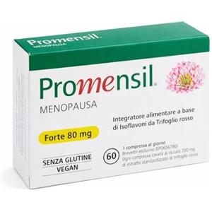 NAMED NATURAL MEDICINE NAMED Promensil Forte Integratori Menopausa Naturali | Isoflavoni da Trifoglio Rosso per Benessere in Menopausa e Premenopausa | Supporto per Vampate, Umore e Sonno | Integratore Donna | 60 Compresse