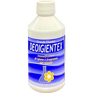 Rampi Deo Igientex Intensity Essenza Bucato Igienizzante Concentrato Lavatrice Intensifica Profumo Lunga Durata Fragranza Tessuti e Superfici 250 ml