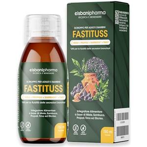 CISBANI PHARMA Sciroppo tosse secca e grassa e mal di gola a base di Sambuco, Miele, Propoli, Timo ed Elicrisio - Emolliente e lenitivo - Flacone 150 ml, per Adulti e Bambini