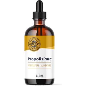 Vimergy PropolisPureTM (57 Dosi - 115 ml) - 1220 mg di Estratto di Propoli - Propoli da Bere Standardizzata ai Polifenoli - Vegetariano - Senza Zucchero, Leganti, OGM o Glutine