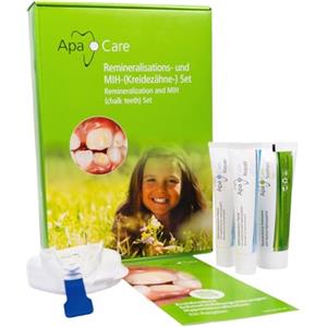 ApaCare Apa Care rimineralizzazione e MIH (denti calcarei) set dentifricio/riparazione/stecca dentale | rimineralizzazione di denti danneggiati, carie e MIH, denti calcarei e anche macchie bianche