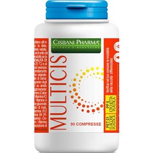 CISBANI PHARMA Multivitaminico Completo, 90 cpr. Integratore Multivitaminico e Minerali per stanchezza fisica e mentale. Formulazione con Magnesio completo, Vitamina A, Cromo, Ferro, B1,B2,B3,B5,B6 e Vitamina B12