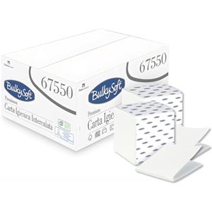 Virsus 18000 Carta igienica intercalata a V 7550 per dispenser, 2CF x 9000 pezzi di carta igienica interfogliata