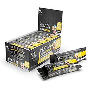 1 Attimo in Forma | 25 Barrette Proteiche 33% Senza Zuccheri Aggiunti Caramello Salato e Arachidi - 25 x 50gr - Ricca di Vitamine Fibre Pochi Zuccheri Snack Spuntino
