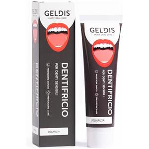 GELDIS Dentifricio Denti Professionale - Remineralizzante per Denti Sensibili, Azione Anticarie, 100% Vegan, 100% Riciclabile, 100 ml