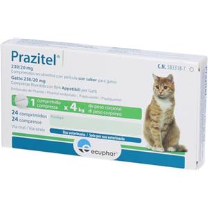 centrovete shop online PRAZITEL (24 CPR) - Trattamento in compresse appetibili Contro i parassiti intestinali nei Gatti