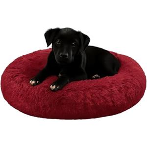 Dorian Home - Cuccia Cane Interno e Cuccia Gatto Tonda, Cuscino Cane Gatto Antiscivolo - Cuscino per Cani e Gatti Lavabile Taglia Grande, Media, Piccola, Lettino Cani Morbido, Letto Peloso a Ciambella