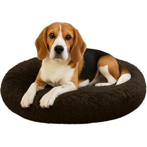 Dorian Home - Cuccia Cane Interno e Cuccia Gatto Tonda, Cuscino Cane Gatto Antiscivolo - Cuscino per Cani e Gatti Lavabile Taglia Grande, Media, Piccola, Lettino Cani Morbido, Letto Peloso a Ciambella
