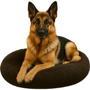 Dorian Home - Cuccia Cane Interno e Cuccia Gatto Tonda, Cuscino Cane Gatto Antiscivolo - Cuscino per Cani e Gatti Lavabile Taglia Grande, Media, Piccola, Lettino Cani Morbido, Letto Peloso a Ciambella