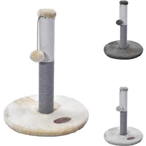 PATAM Tiragraffi per Gatti con Pallina, Graffiatoio in Sisal, Pallina Beige