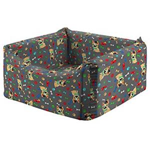 PATAM Cuccia per Cani e Gatti, Sfoderabile, Lavabile, con Cuscino Interno e Fondo Antiscivolo Small 54 x 54 x 23 cm Lord
