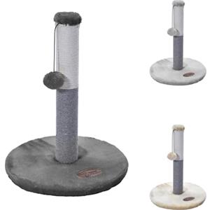 PATAM Tiragraffi per Gatti con Pallina, Graffiatoio in Sisal, Pallina Grigio Scuro
