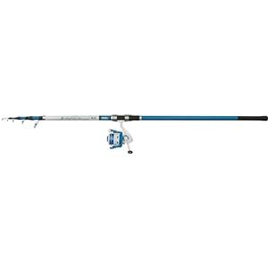 Mitchell Neuron SW II Tele Surf Rod & Reel Combo | Set da pesca telescopico per acqua salata | Mulinello con 1+1 cuscinetti | Corpo in grafite | Pre-avvolto | 6000 | 3,90 m | 80-150 g