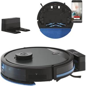 Hoover HG5 HYDRO Robot Aspirapolvere Lavapavimenti con Mappatura, 0,2 L, Wi-Fi, 5 Modalità, 1 Spazzola XL e 2 Laterali, 34x34x10,3 cm, Grigio