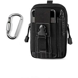Unigear Marsupio Tattico da Cintura, Molle EDC 1000D, Marsupio Multifunzione con Moschettone per Ciclismo, Escursionismo, Alpinismo, Corsa, Sport All'aperto