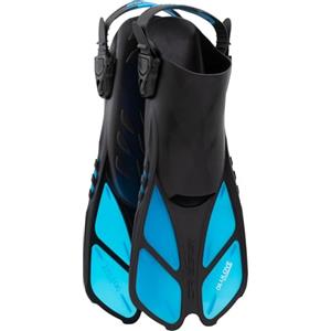 CRESSI Fins Bonete Translucent Azure S/M - Pinne da Nuoto Corte Regolabili per Adulti, con Fibbie Ultra Resistenti, Molto Leggere, Ideali per Viaggi, Azzurro Translucido, S/M