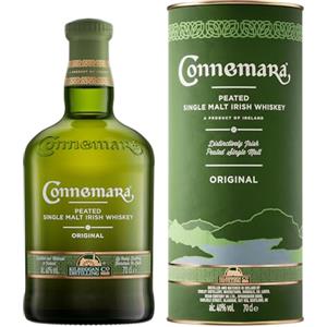 Connemara Peated Original, Whisky Single Malt Irlandese, dalle note dolci e frutatte che bilanciano il profumo di torba - 1 bottiglia da 700ml