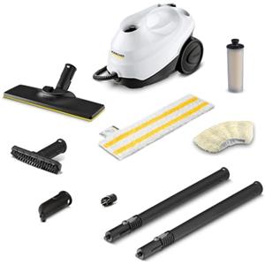 Kärcher Pulitore a Vapore SC 3 EasyFix, Pronto in 30sec, 1900 W, Serbatoio 1l, Area lavoro 75m², Include Kit pavimenti, Bocchetta Manuale e Panno, Spazzola Tonda, Bocchetta fessure