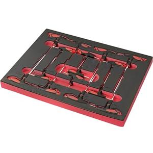 SOGI TER-07 Assortimento di 15 Utensili - Chiavi Maschio Esagonale Bombate e Torx con Impugnatura, Vassoio in EVA