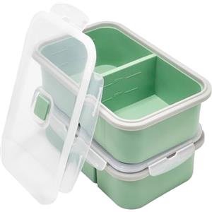BUERPINKING Contenitore per zuppe e congelamento in silicone con coperchio, contenitore per congelatore, contenitore per alimenti, stampo per cubetti di ghiaccio per zuppe, cubetti di ghiaccio, brodo