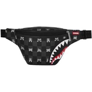 SPRAYGROUND Marsupio GRAY PEEKING CHARACTER CHECK SAVVY CROSSBODY