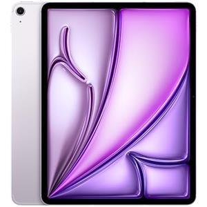 Apple iPad Air 13'' con chip M3: Apple Intelligence, 128 GB, fotocamera frontale e posteriore da 12MP, Wi-Fi 6E + reti cellulari 5G, Touch ID, un giorno intero di batteria — Viola