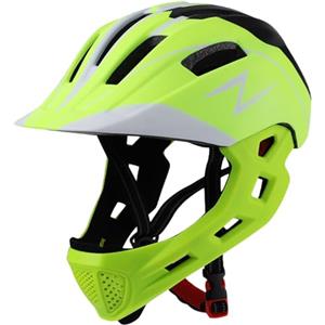 Yeaxxsqy Caschi da Bici per Bambini 8-14, Casco Integrale da Bici per Bambini con Cinturino Regolabile, Casco BMX Traspirante con Luce per Equilibrio Skateboard e