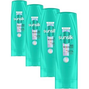 Sunsilk, Balsamo Onde Meravigliose, Balsamo per capelli Mossi, Idratante e Anticrespo, Formula arricchita con 5% Nutri-Define Complex con Olio di Macadamia, Arginina e Elastina, 200ml