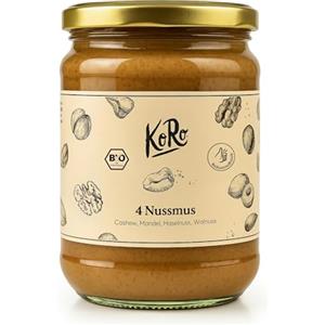 KoRo - Crema di frutta secca con anacardi, mandorle, nocciole e noci 500 g - Vegan - Ricca di fibre - 100% frutta secca - Senza additivi