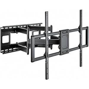 Techly Supporto Murale Slim per TV LED LCD 60-120'' - Portata 120kg, Design Compatto e Inclinabile