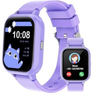 pmstuy Smartwatch Bambini Fitness Tracker, 1.83" HD Orologio Smartwatch Bambini con 100+ Modalità Sportive Contapassi Frequenza Cardiaca Monitor Sonno 14 Giochi Sveglia, Smart watch Ragazzi e Ragazze Regalo