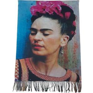 TF Sciarpa viscosa doppia stampa Frida regalo donna arte moda stola foulard