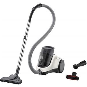 Electrolux EASE C4, EC41-2SW, Aspirapolvere Senza Sacco, Regolazione Potenza, Contenitore 1,8 L, Filtro Lavabile Hygiene 12, Bocchetta per Fessure e Tappezzeria, 700 W, Bianco