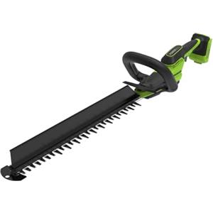Greenworks Tagliasiepi a batteria 24V 51 cm, motore brushless, lama doppia azione 28 mm, Hedge Sweeper integrato, impugnatura ergonomica avvolgente, solo utensile HT2002DA1