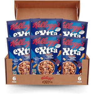 Kellogg's Muesli Croccante Cioccolato Al Latte, 375 g (Confezione da 6)