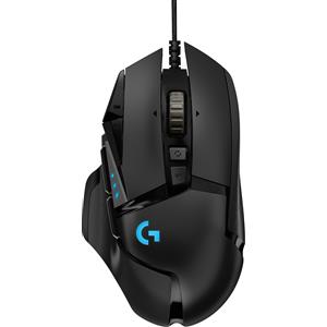 Logitech G Mouse Gaming Logitech G G502 Hero - Sensore HERO 25K, 25.600 DPI, RGB, Pesi Regolabili, 11 Pulsanti Programmabili, Memoria Integrata, PC/Mac/Laptop - Nero