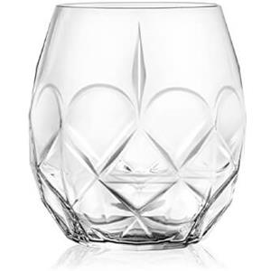 RCR Cristalleria Italiana 38 cl - Alkemist Bicchiere Acqua in Vetro - Set 6 Pezzi