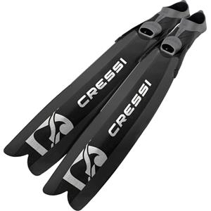 CRESSI dal 1946 - Gara Turbo Boost Fins - Innovativa Pinna Lunga a Scarpetta Chiusa Ideale per Immersioni Libere Intermedie Avanzate Apnea e Pesca Subacquea, Nero, 42/43, Unisex