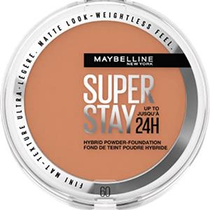 Maybelline New York - Sfondo di tinta in polvere ibrido - Lunga tenuta - Copertura opaca luminosa - Vegan & Waterproof - Tutti i tipi di pelle - Superstay 24H - Tonalità 60-53 g
