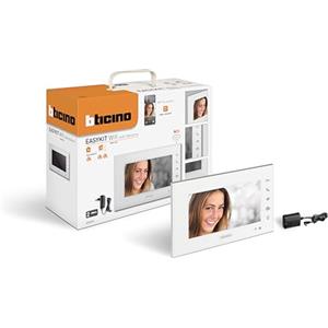 BTICINO 335253 Monitor Videocitofono WiFi, Posto Interno Supplementare per Easykit WiFi,Senza Fili, Display 7 Smart a Colori, Vivavoce, Audio Bidirezionale, Controllo da Smartphone, App Home+Security