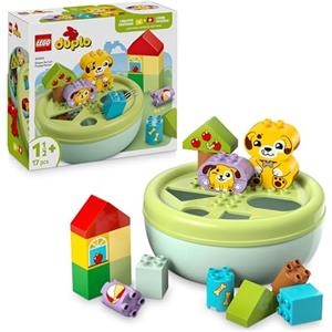 LEGO DUPLO Smista-Forme: Casetta del Cucciolo - Gioco Educativo di Selezione con Mattoncini Colorati di Varie Forme - Set per lo Sviluppo della Motricità Fine per Bambine e Bambini da 18 Mesi - 10441